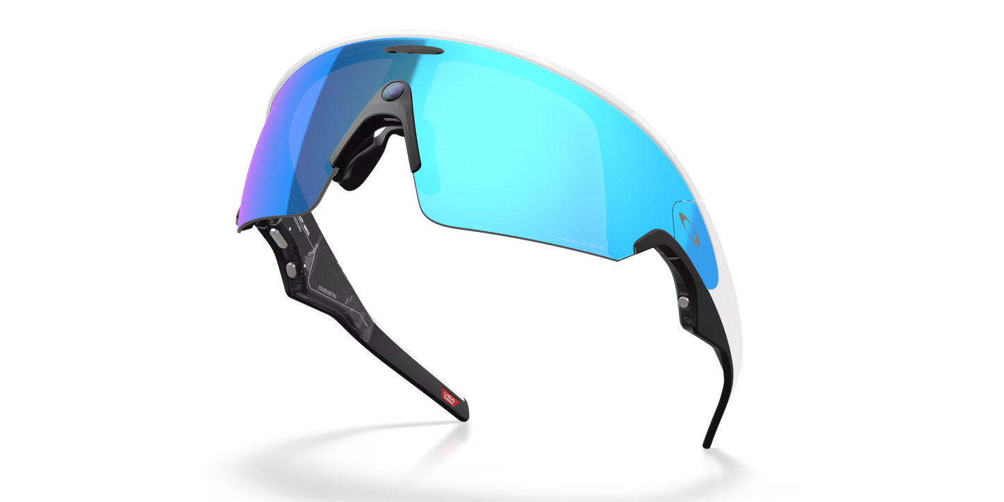 Lunettes OAKLEY VANGUARD META Noir/Blanc Verre Prizm Sapphire
