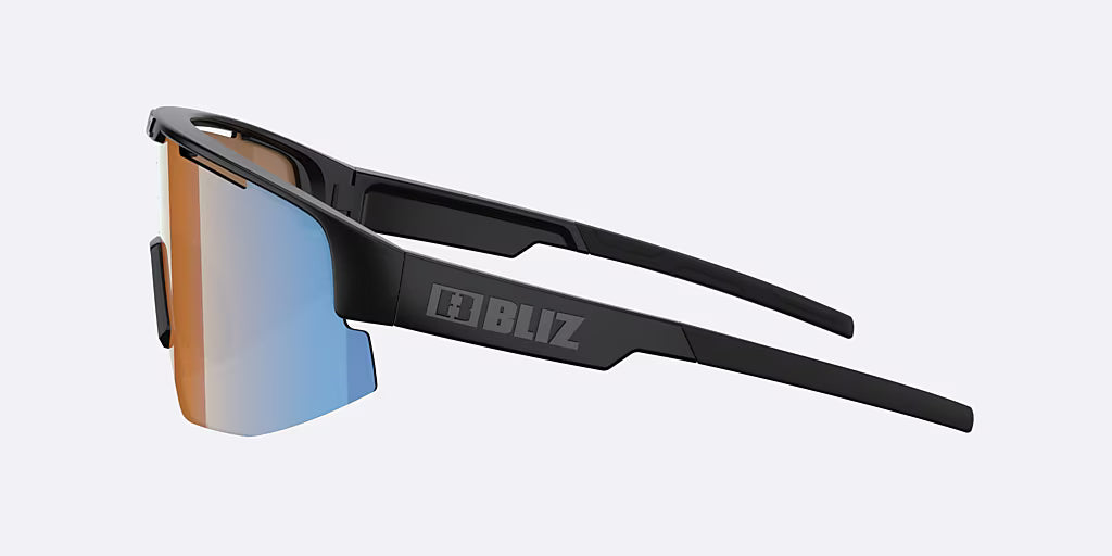 Briller BLIZ MATRIX Sort Mat Skærm Coral/Orange Blå Iridium