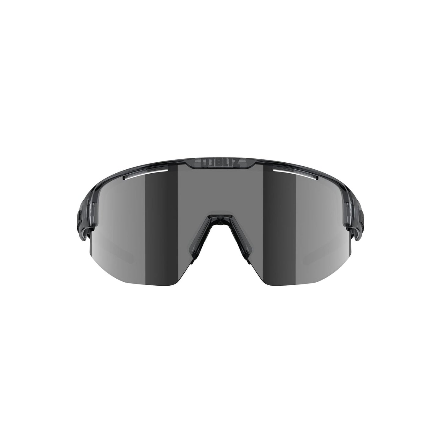 BLIZ MATRIX Glasses Black Crystal Silver Smoked Screen
