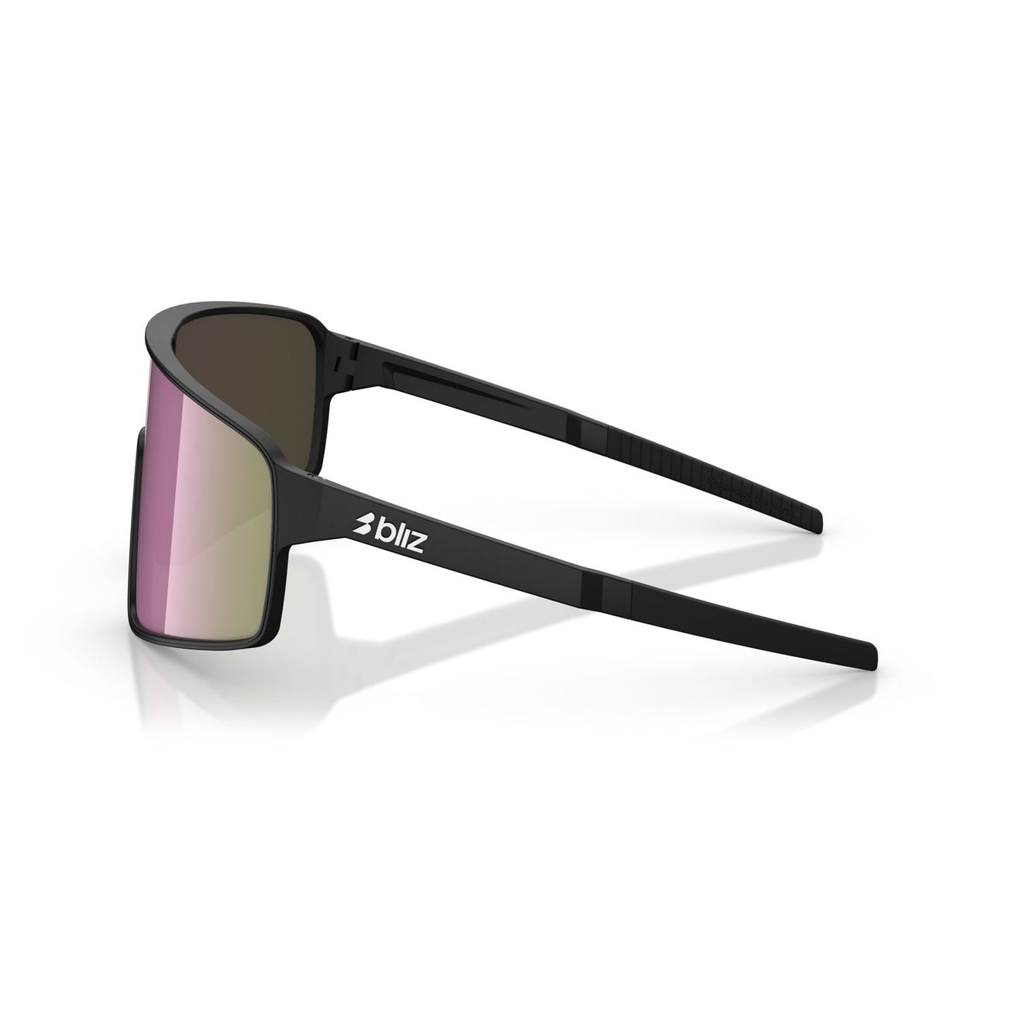 BLIZ P001 S Glasses Matt Black Brown Pink Multicolour Screen