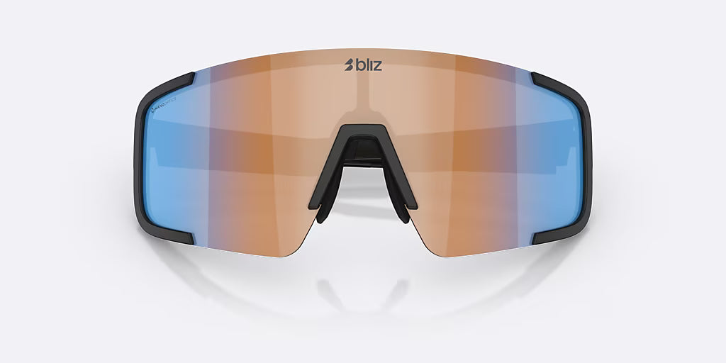 Lunettes BLIZ P003 SMALL Noir Matt Écran Coral/Orange Bleu Iridium