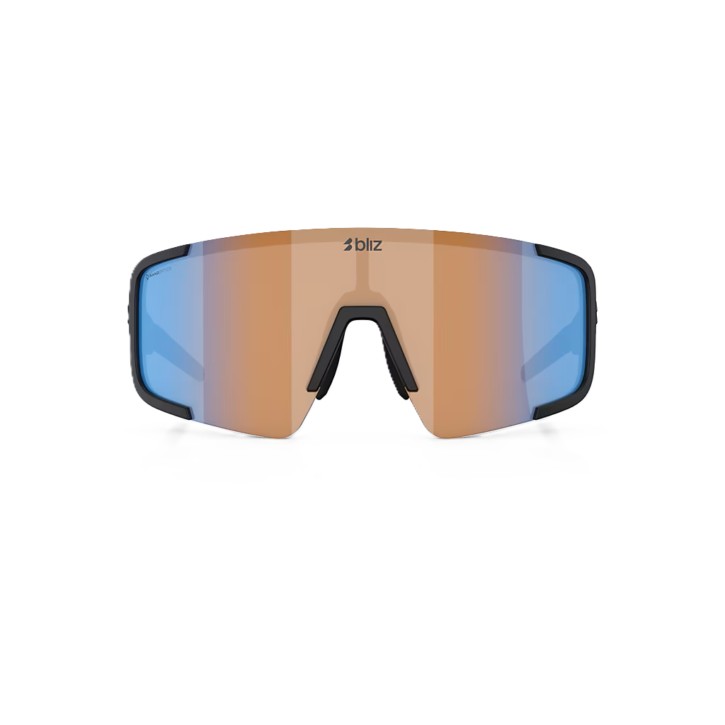 Lunettes BLIZ P003 SMALL Noir Matt Écran Coral/Orange Bleu Iridium