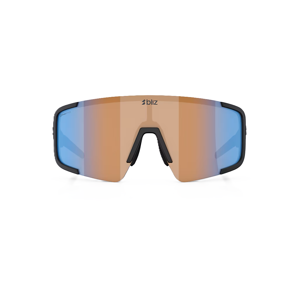 Briller BLIZ P003 Sort Mat Glas Coral/Orange Blå Iridium