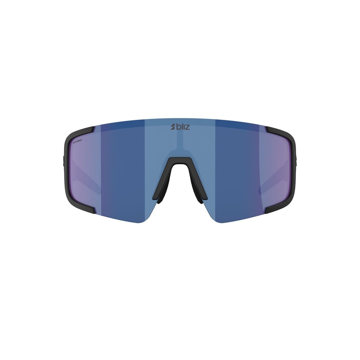 Briller BLIZ P003 Sort Mat Glas Blue Mirror