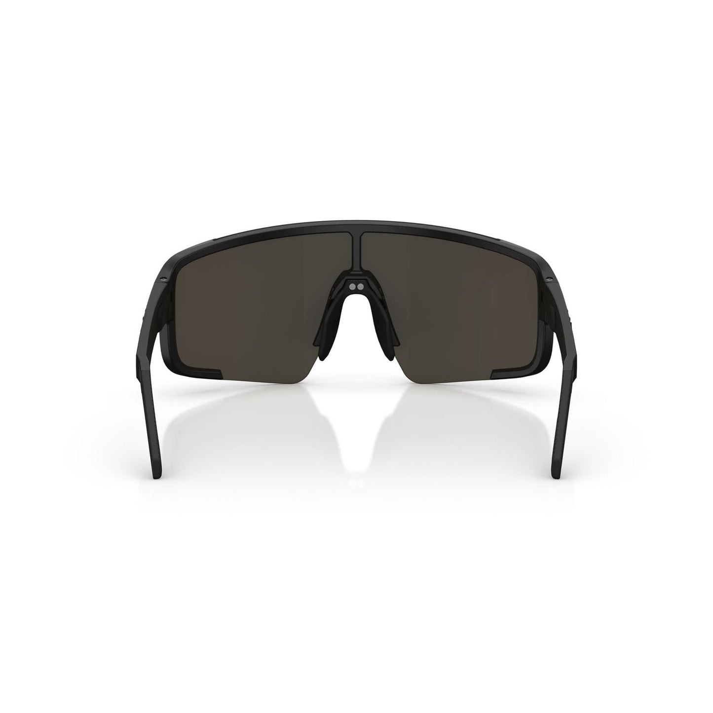 Briller BLIZ P003 Sort Mat Glas Blue Mirror