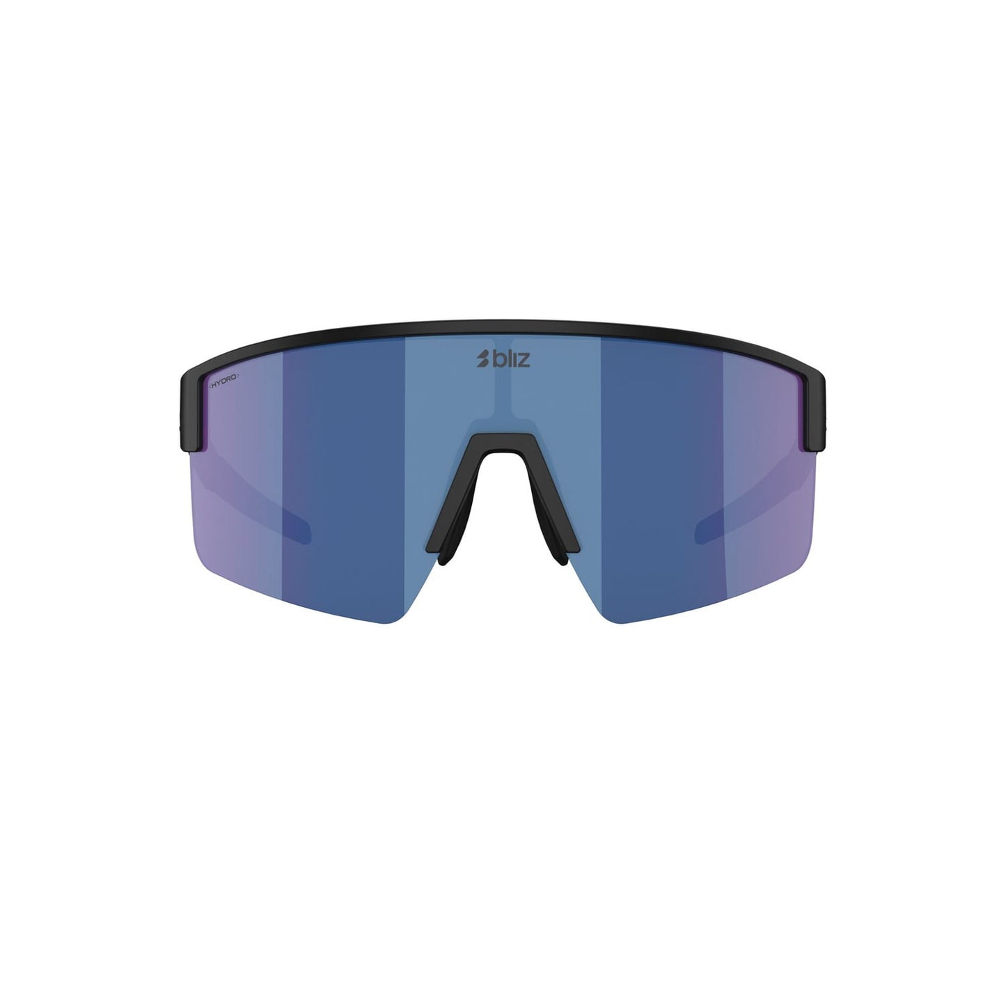 Brille BLIZ P004 Schwarz Matt Glas Blau Iridium