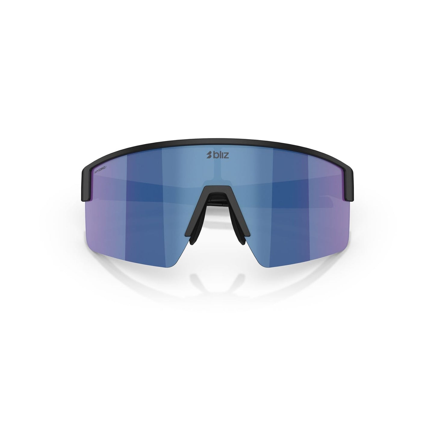 Brille BLIZ P004 Schwarz Matt Glas Blau Iridium