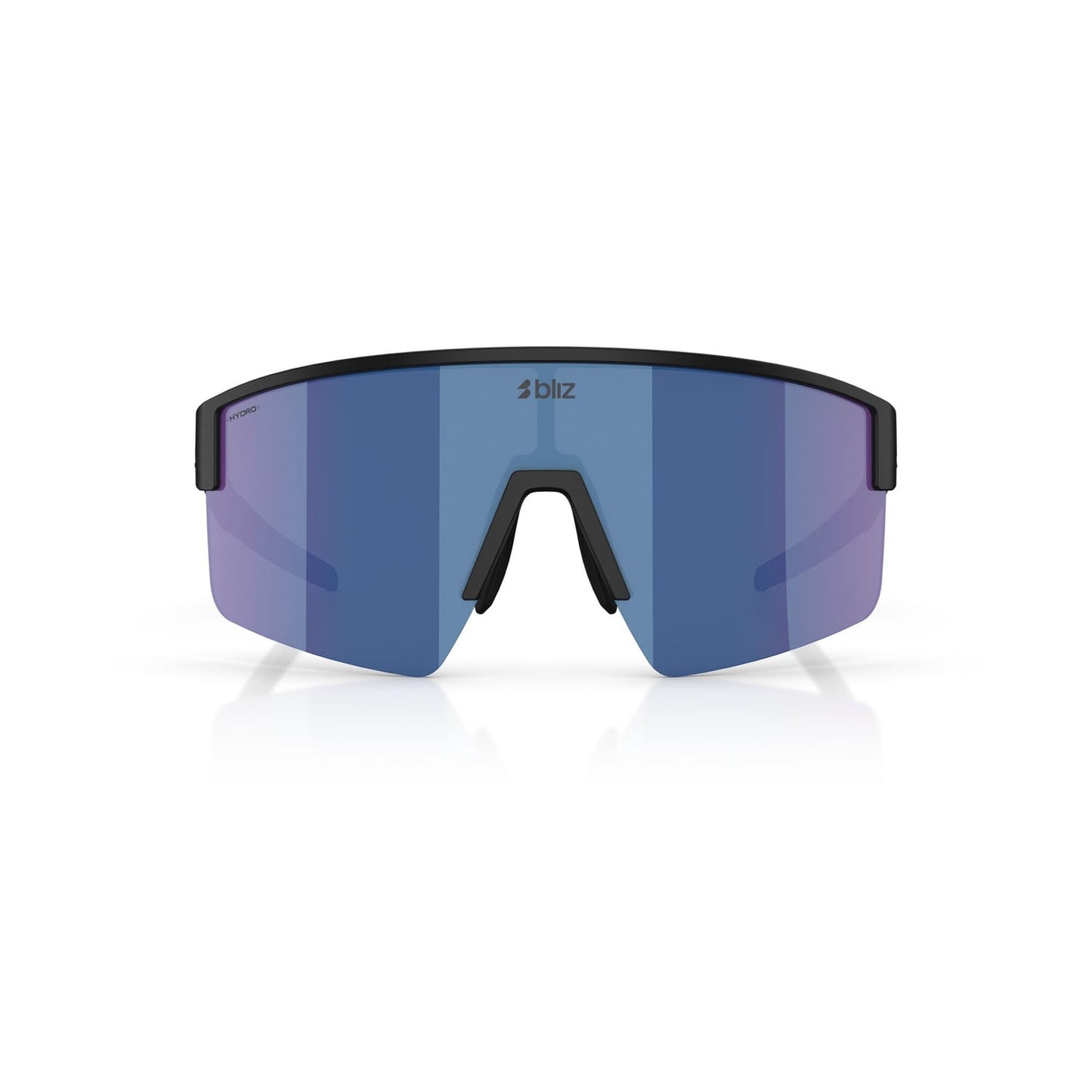 Brille BLIZ P004 Schwarz Matt Glas Blau Iridium