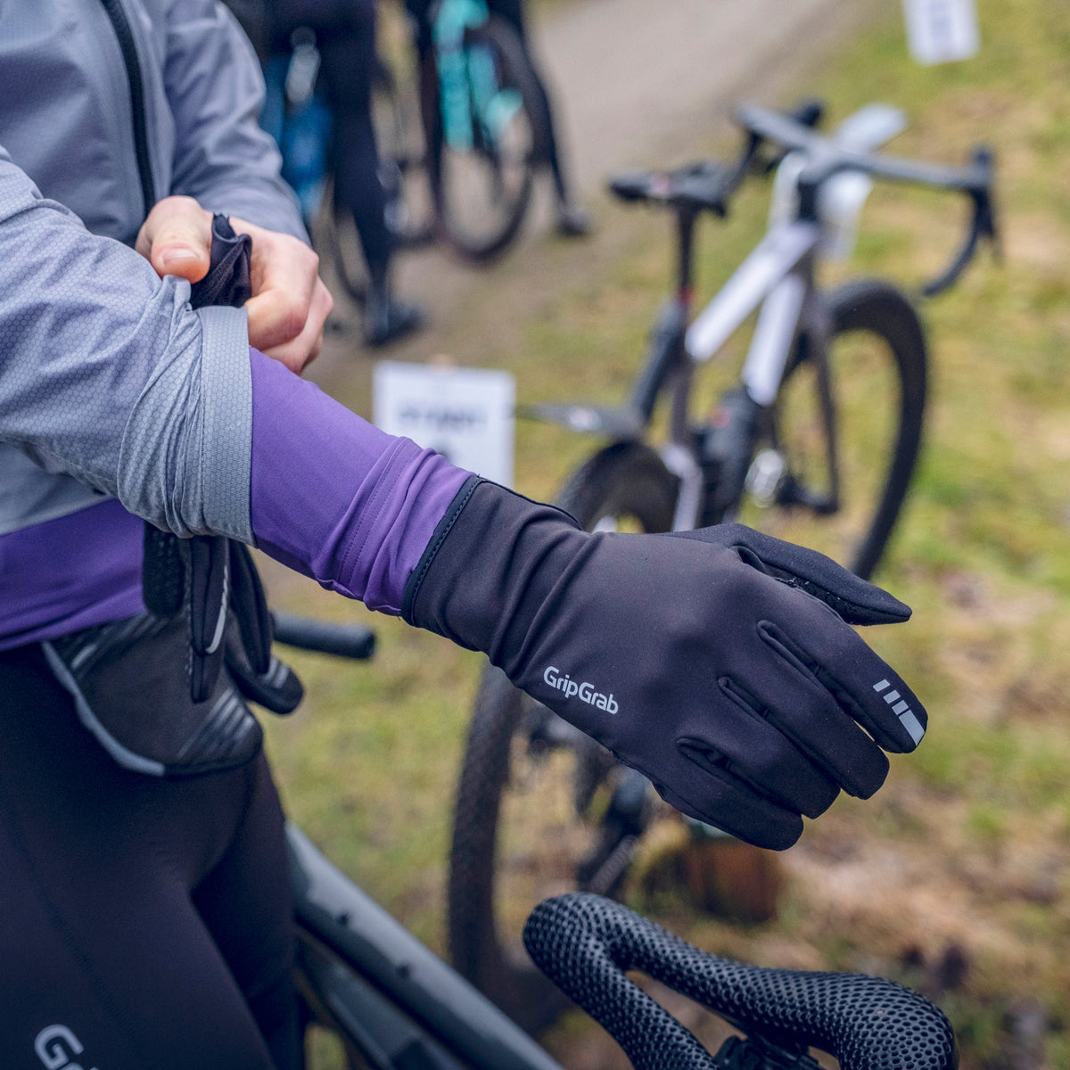 Rukavice GRIPGRAB PACR WINDPROOF RACEDAY, crne