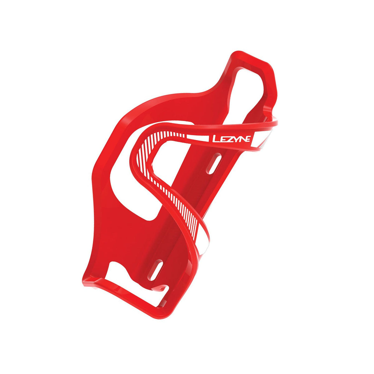 Flaskeholder LEZYNE FLOW CAGE E SL-L med venstre indføring, rød
