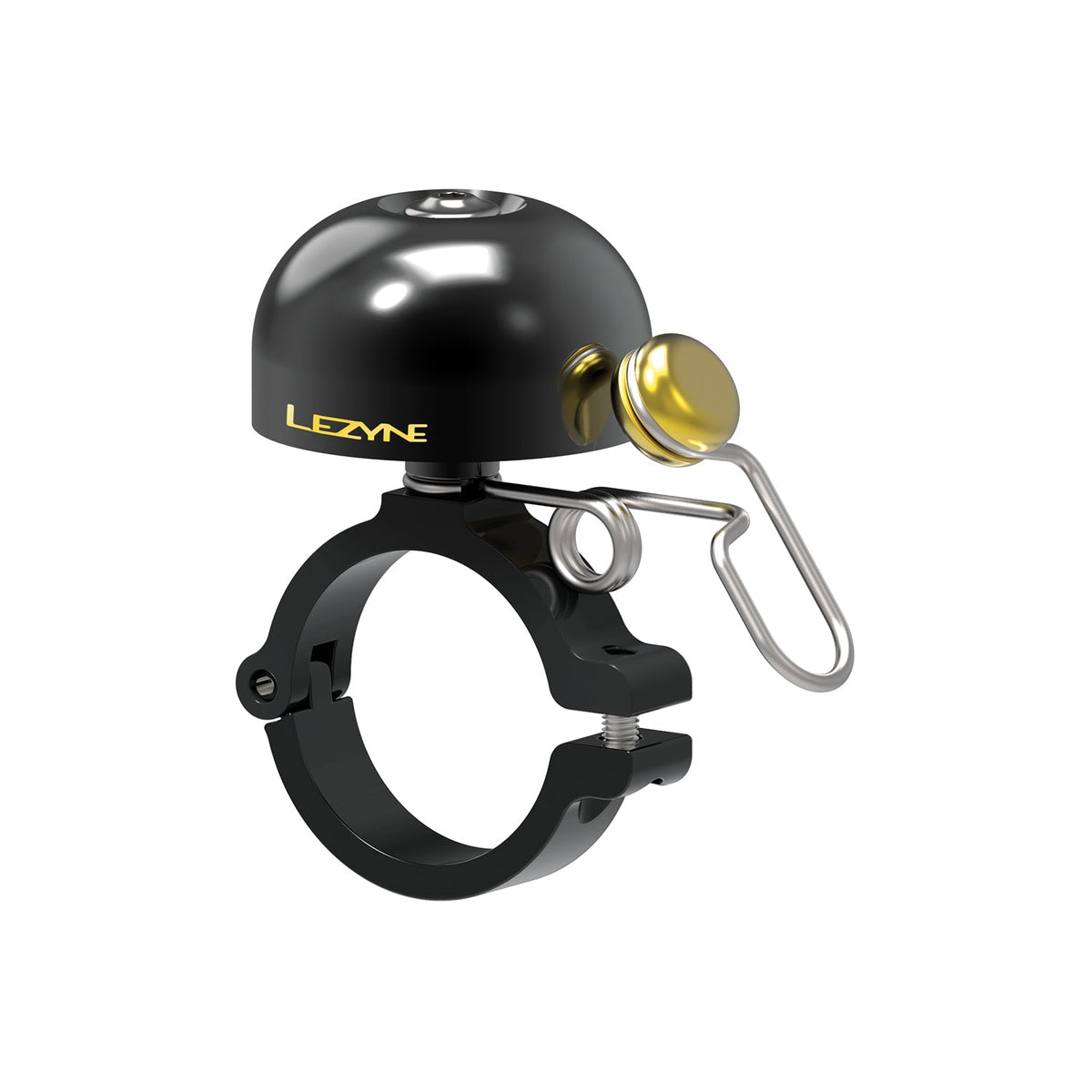LEZYNE CLASSIC BRASS melns velosipēda zvaniņš
