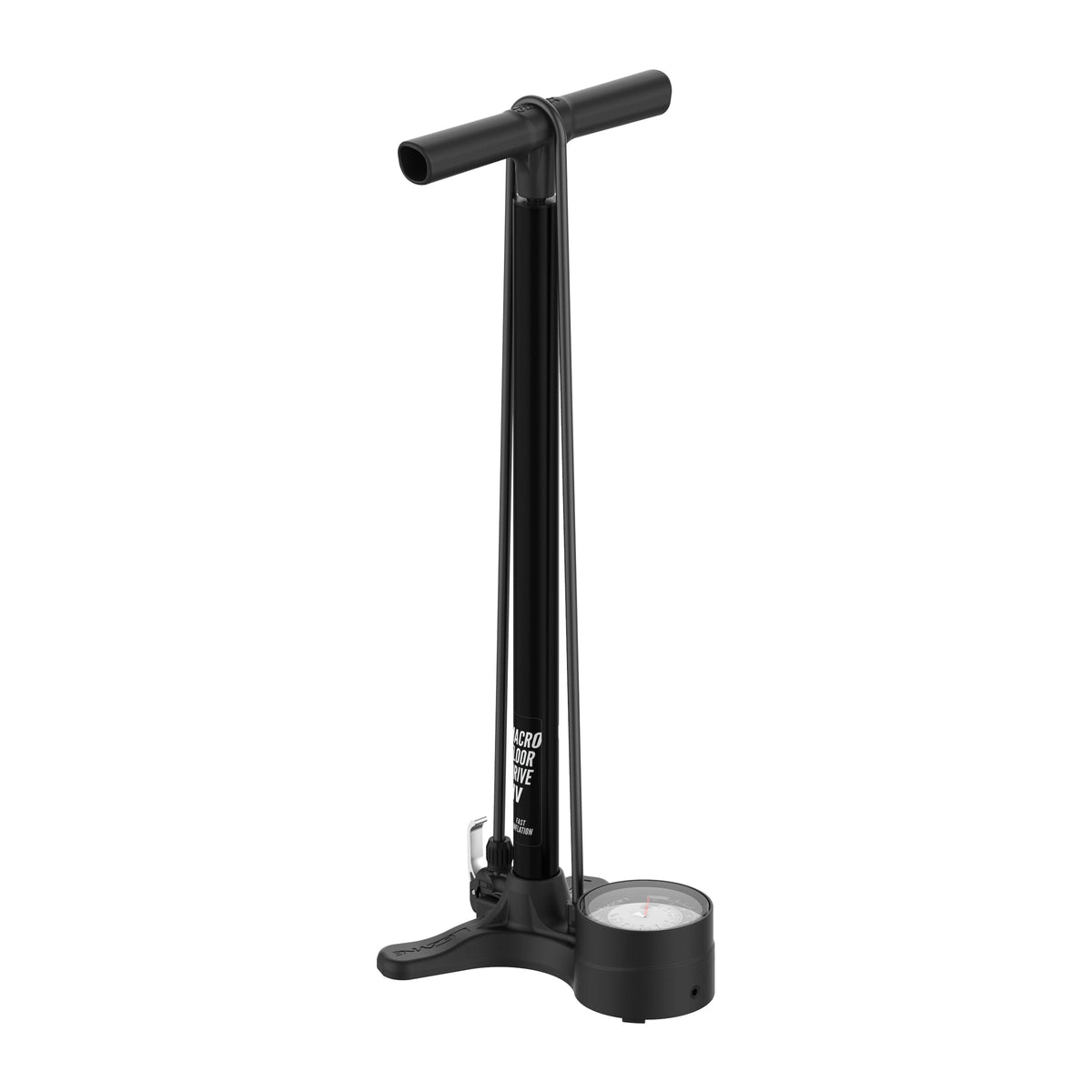 LEZYNE MACRO HV FLOOR DRIVE DV -jalkapumppu, musta