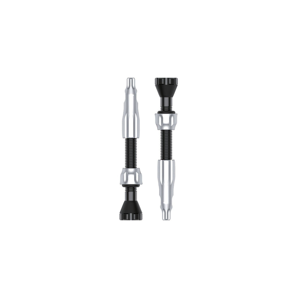 Sæt med 2 LEZYNE CNC tubeless-ventiler 44 mm, sølv