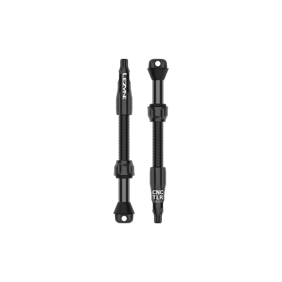 2-pack LEZYNE CNC PRO tubelessventiler 60 mm, svarta