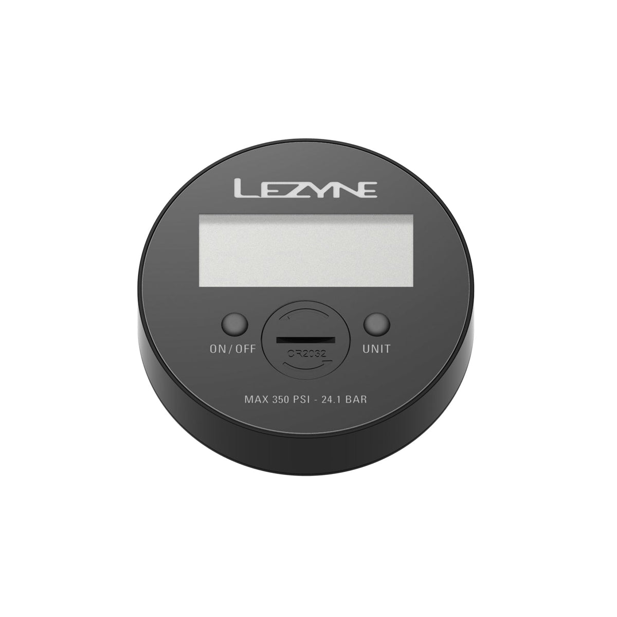 Μαύρο ψηφιακό μανόμετρο LEZYNE 350 PSI 3.5"