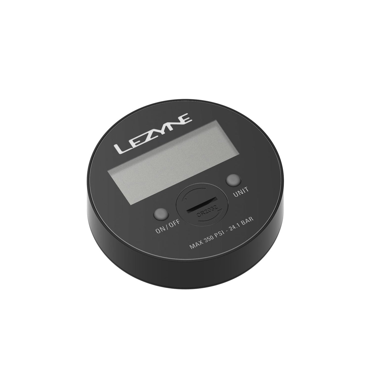 Μαύρο ψηφιακό μανόμετρο LEZYNE 350 PSI 3.5"