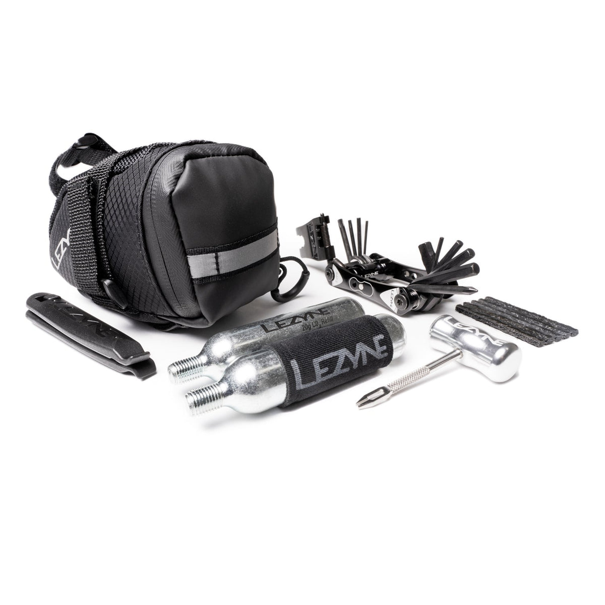 Sadelväska LEZYNE Caddy med tubeless-kit