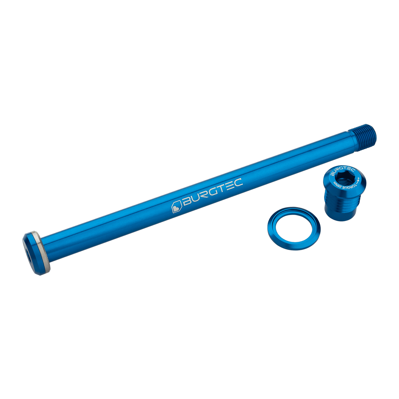 BURGTEC 174mm Hinterradachse für Yeti-Rahmen Dunkelblau