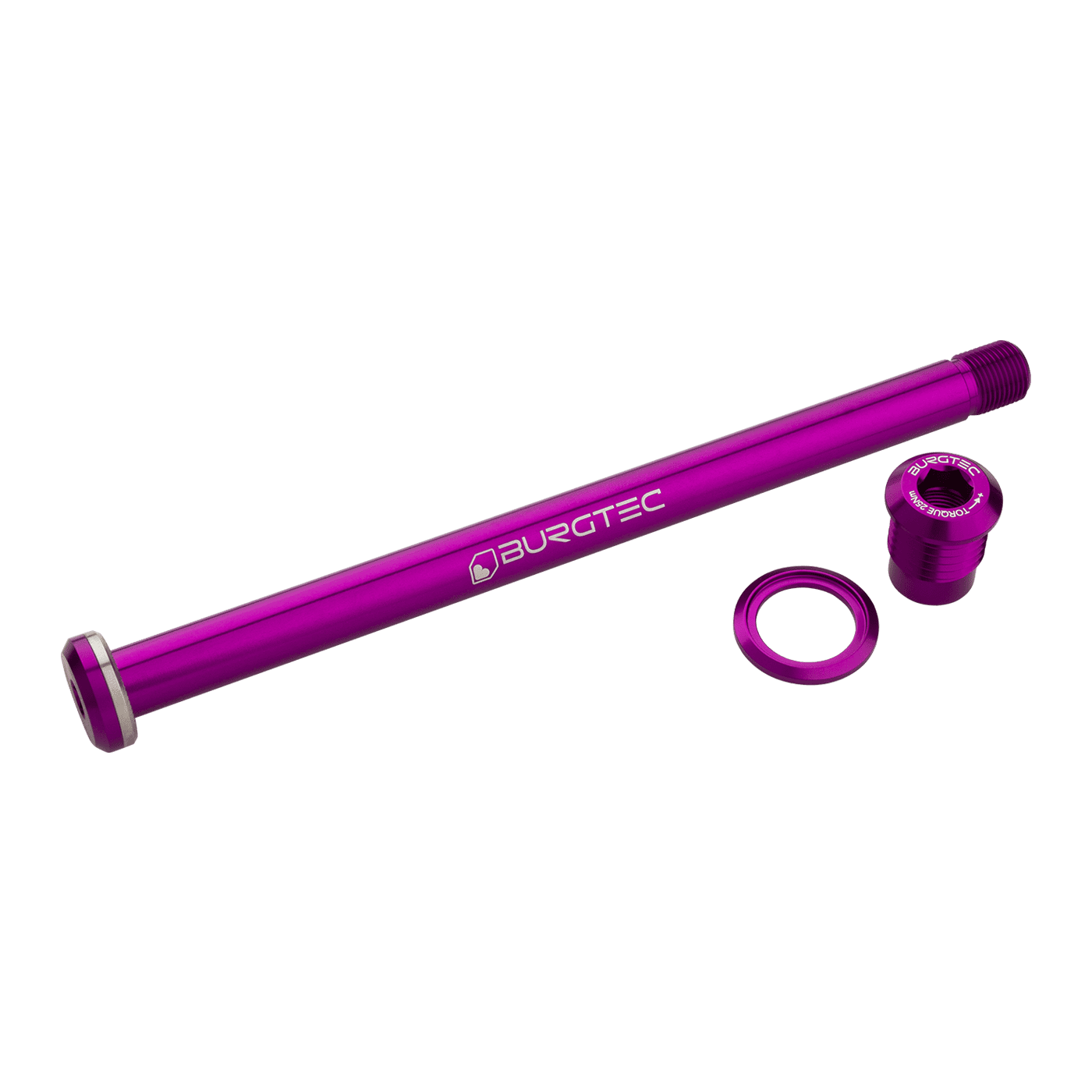 Axe de Roue Arrière BURGTEC 174mm pour Cadre Yeti Violet