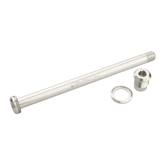 Axe de Roue Arrière BURGTEC 174mm pour Cadre Yeti Argent