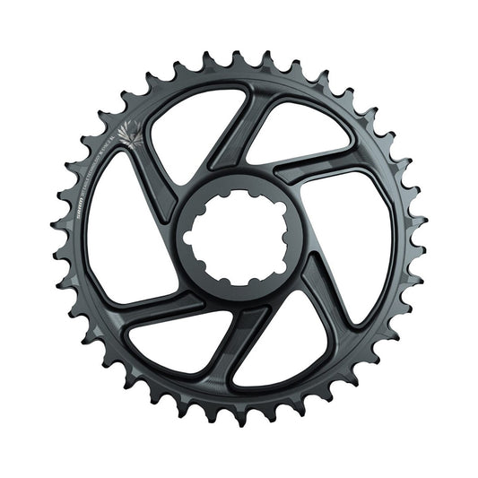 SRAM EAGLE X-SYNC 2 -yksittäiseturatas, Boost, 11/12-vaihteinen, Boost-suorakiinnitys, 3 mm:n offset — eturatas valkoisella taustalla