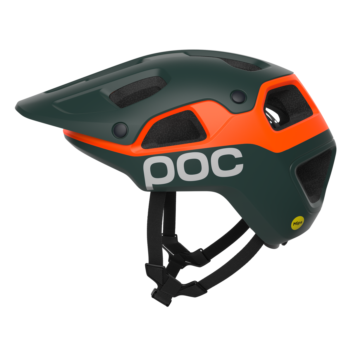 Casco MTB POC CULARIS PURE Verde Mate/Naranja Mate