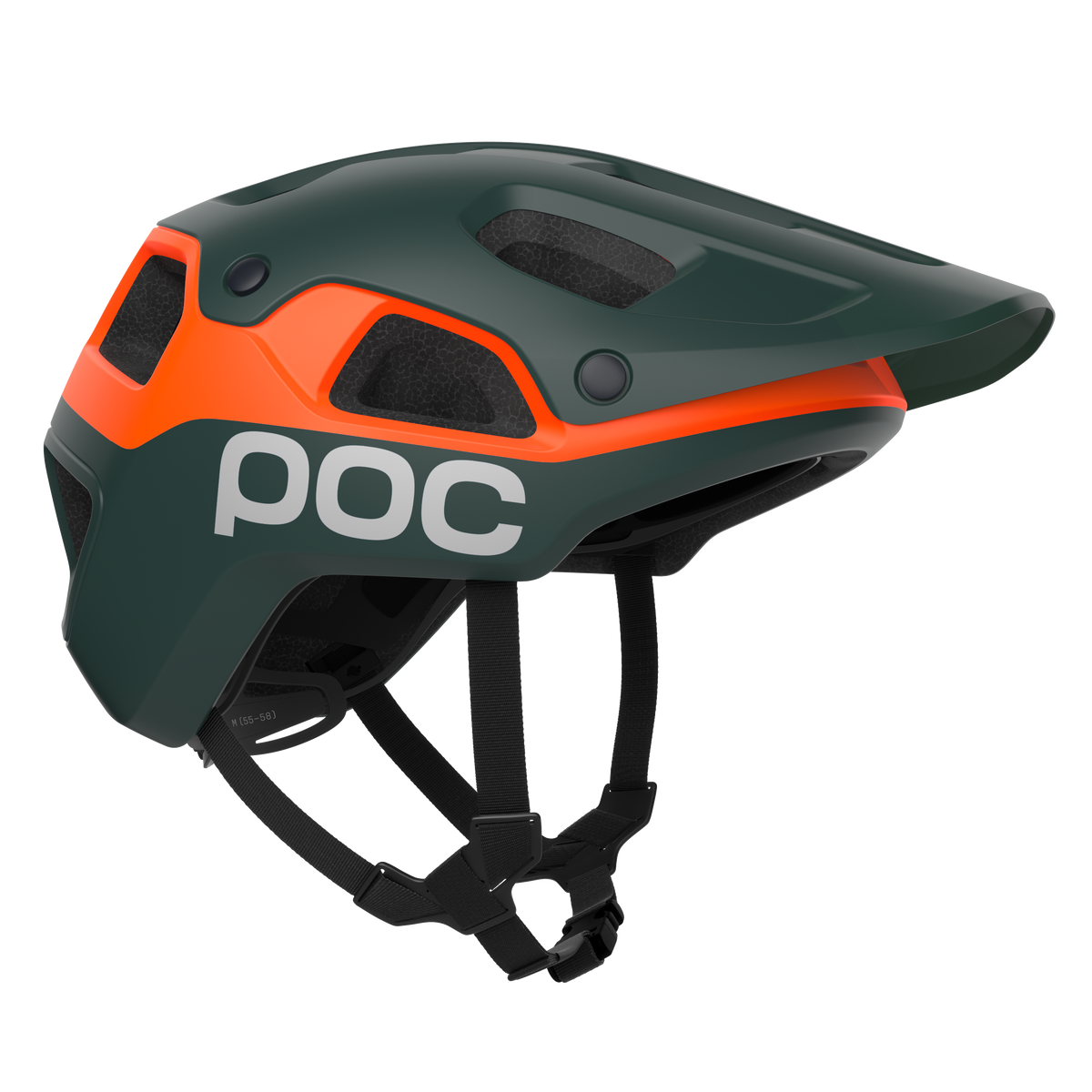 Casco MTB POC CULARIS PURE Verde Mate/Naranja Mate