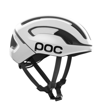 POC OMNE AIR MIPS Logo maanteejalgrattakiiver Valge/Must Matt