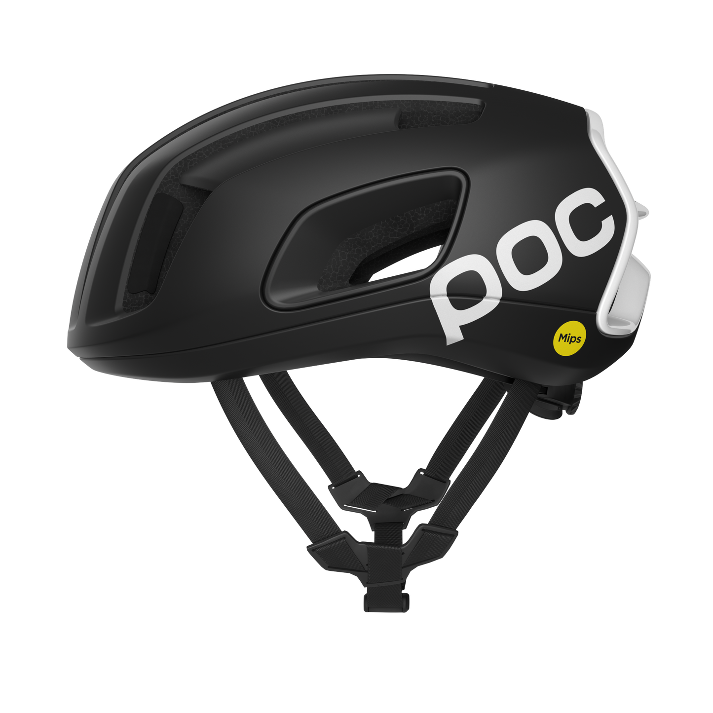 Casque Route POC CYTAL MIPS Noir/Blanc Matt Logo