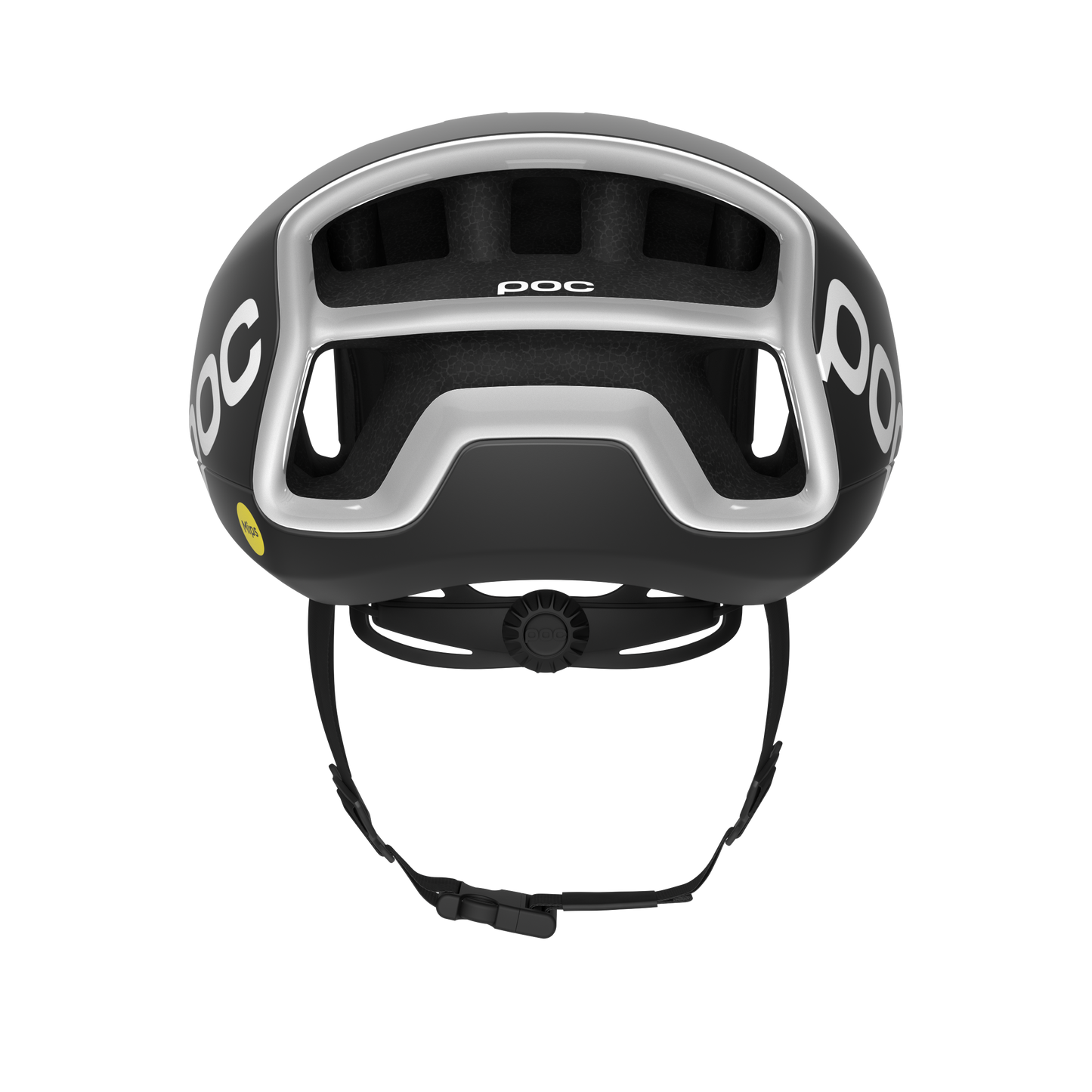 Casque Route POC CYTAL MIPS Noir/Blanc Matt Logo