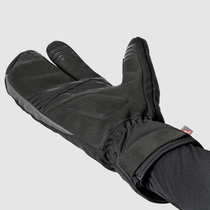 GRIPGRAB NORDIC 2 WINDPROOF DEEP WINTER LOBSTER fekete kerékpáros kesztyű