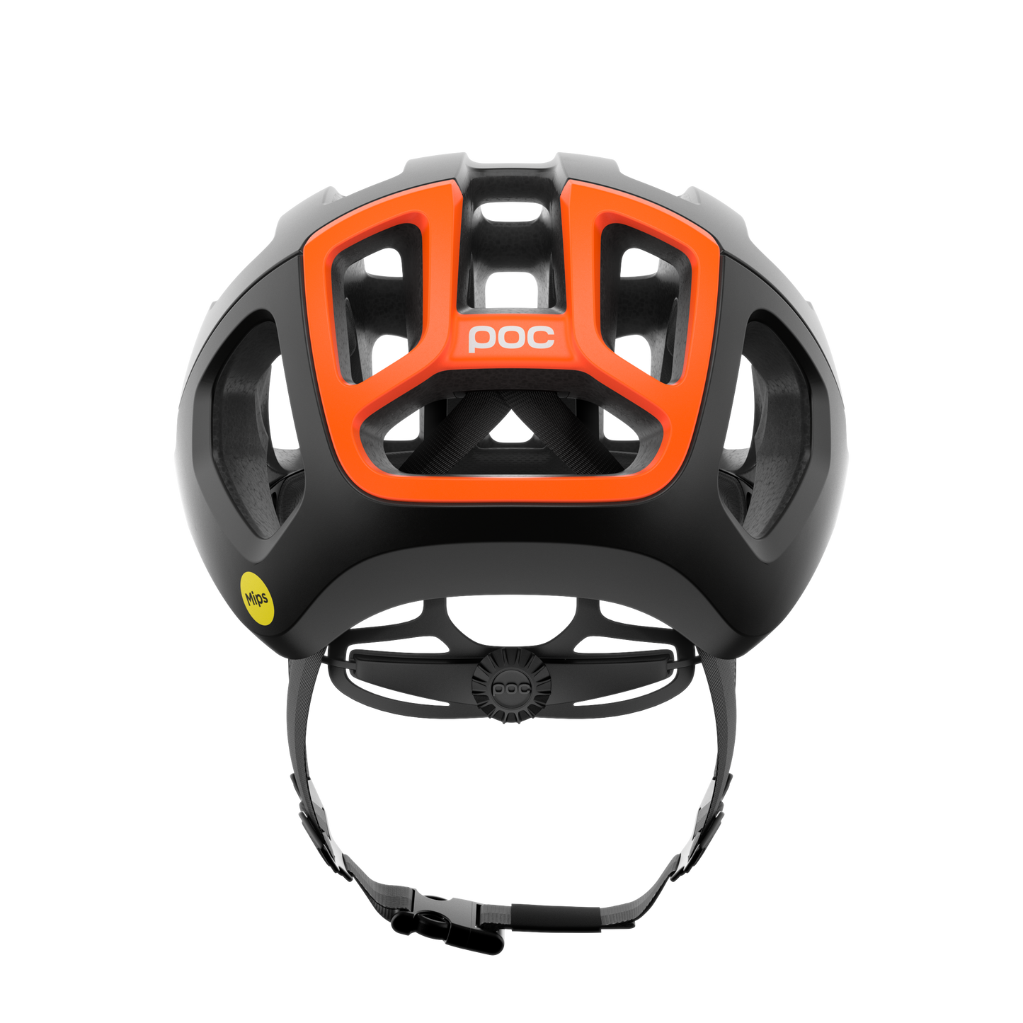 Casco Strada POC VENTRAL AIR MIPS Nero/Arancione Fluo Opaco
