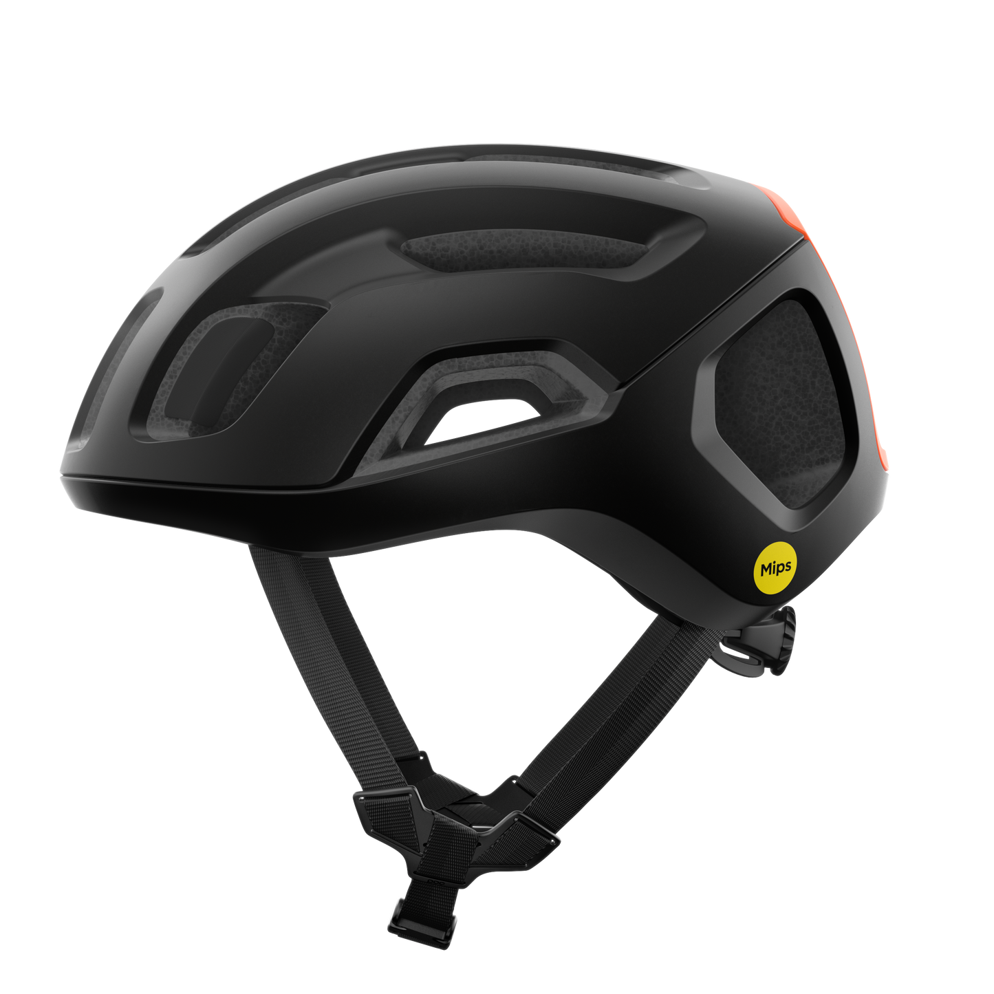 Casco Strada POC VENTRAL AIR MIPS Nero/Arancione Fluo Opaco