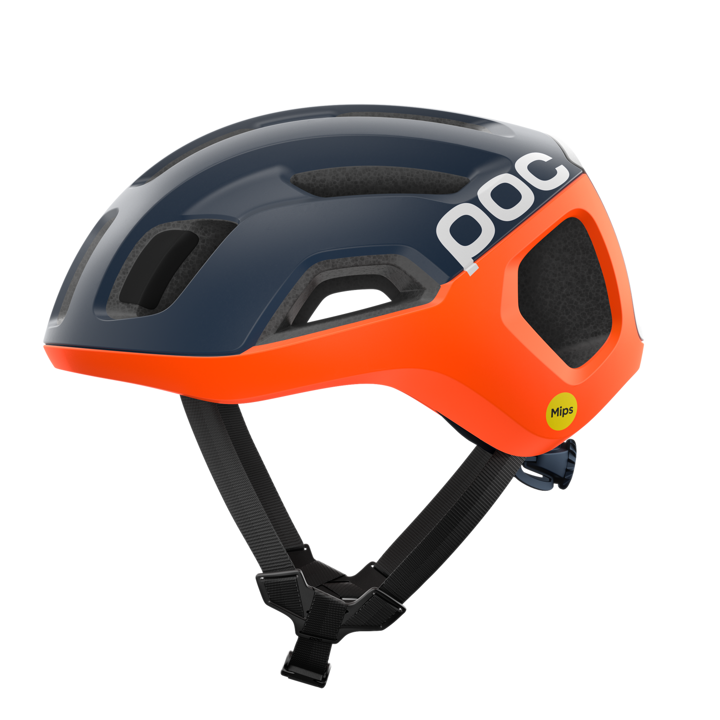 Casque Route POC VENTRAL AIR MIPS Marine/Orange/Blanc Matt