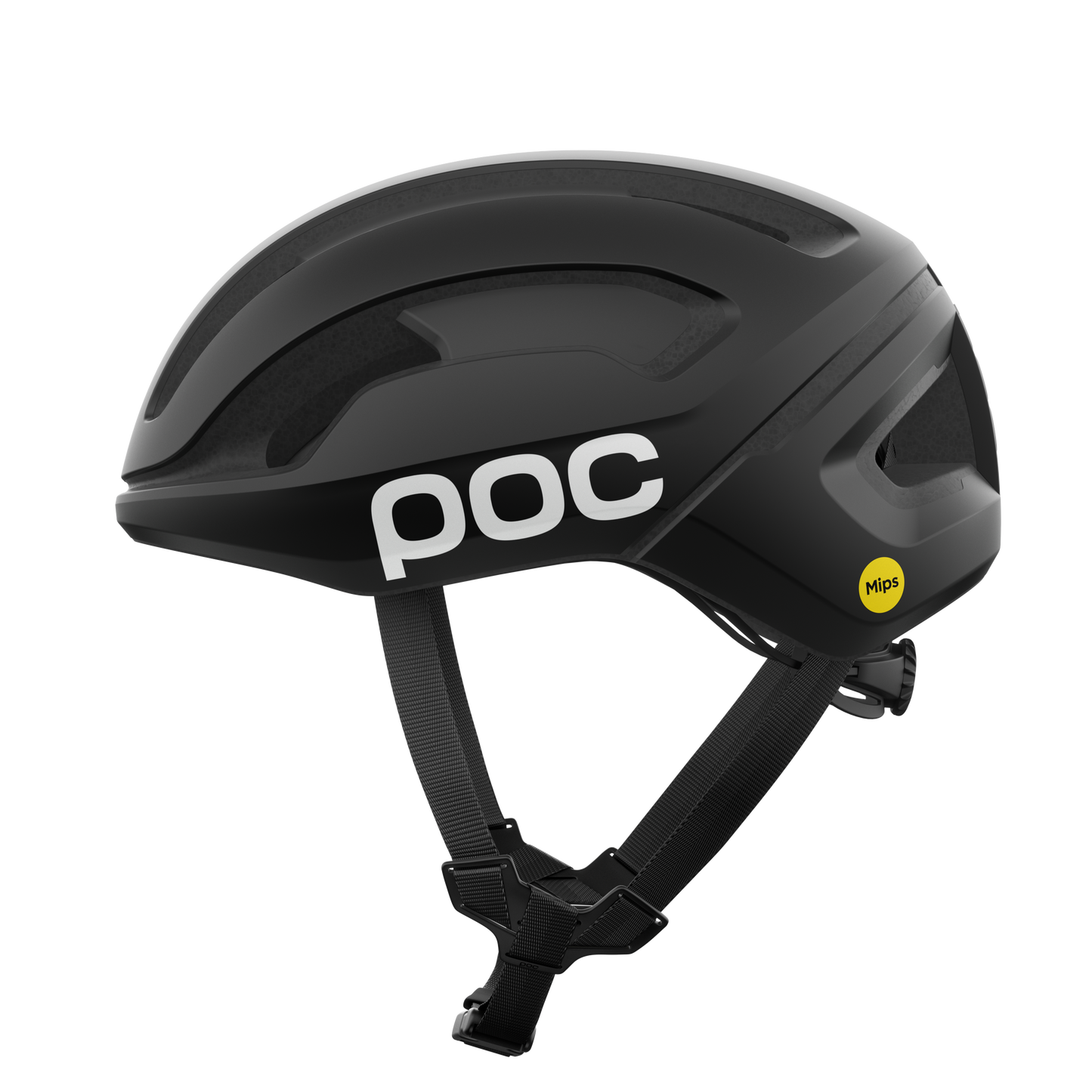 Casque Route POC OMNE AIR MIPS Logo Noir Matt/Blanc