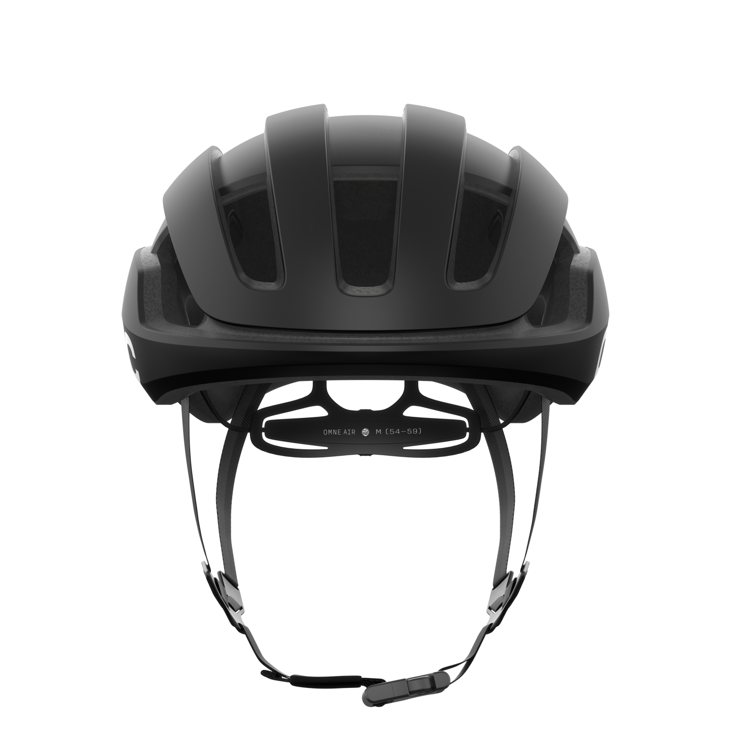 Casque Route POC OMNE AIR MIPS Logo Noir Matt/Blanc