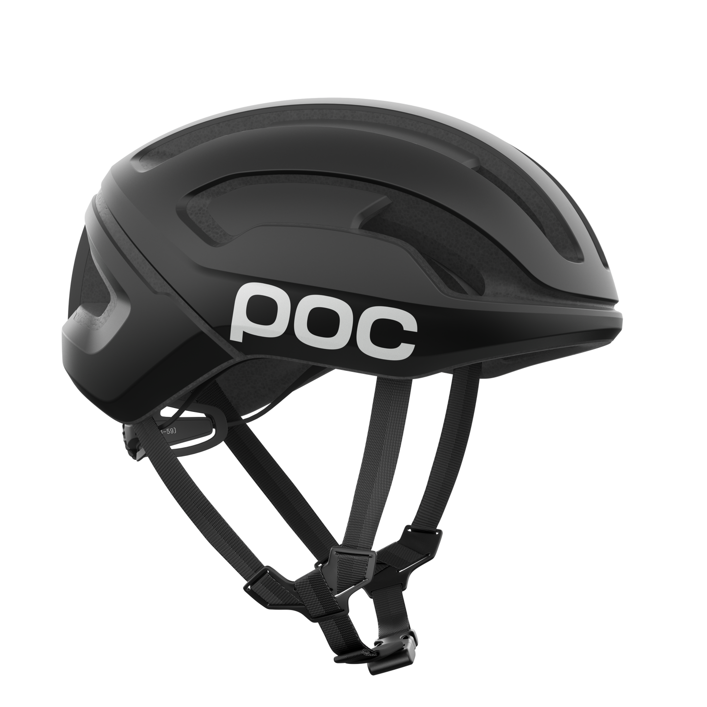 Casque Route POC OMNE AIR MIPS Logo Noir Matt/Blanc