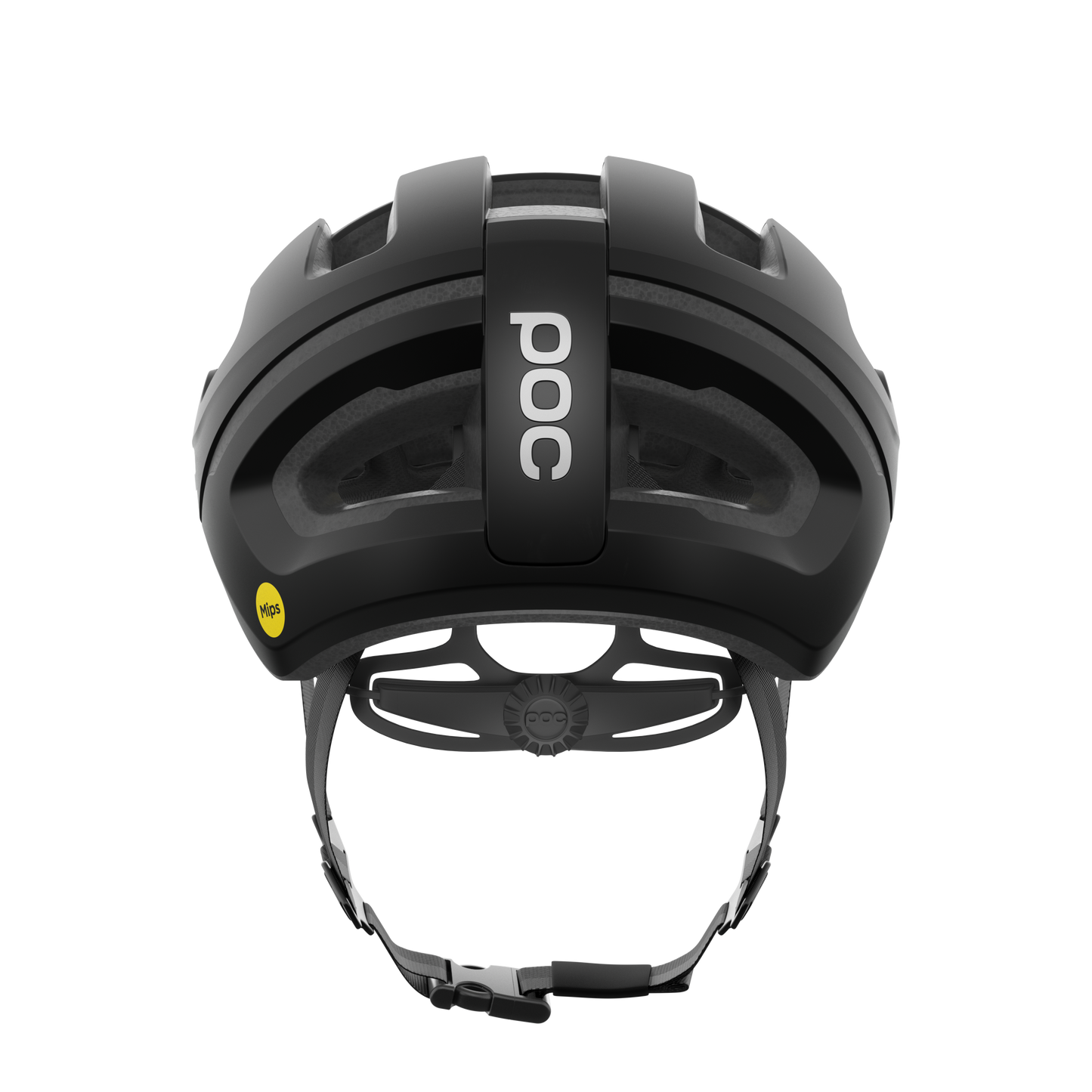 Casque Route POC OMNE AIR MIPS Logo Noir Matt/Blanc