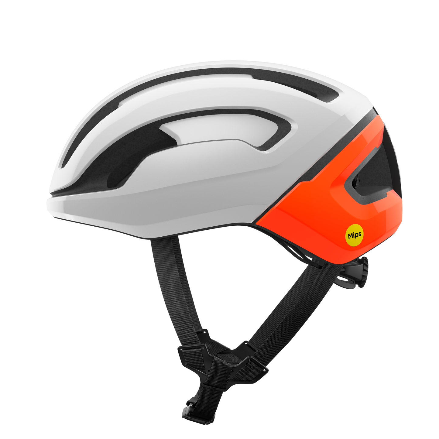 Casque Route POC OMNE AIR MIPS Blanc/Orange Fluo