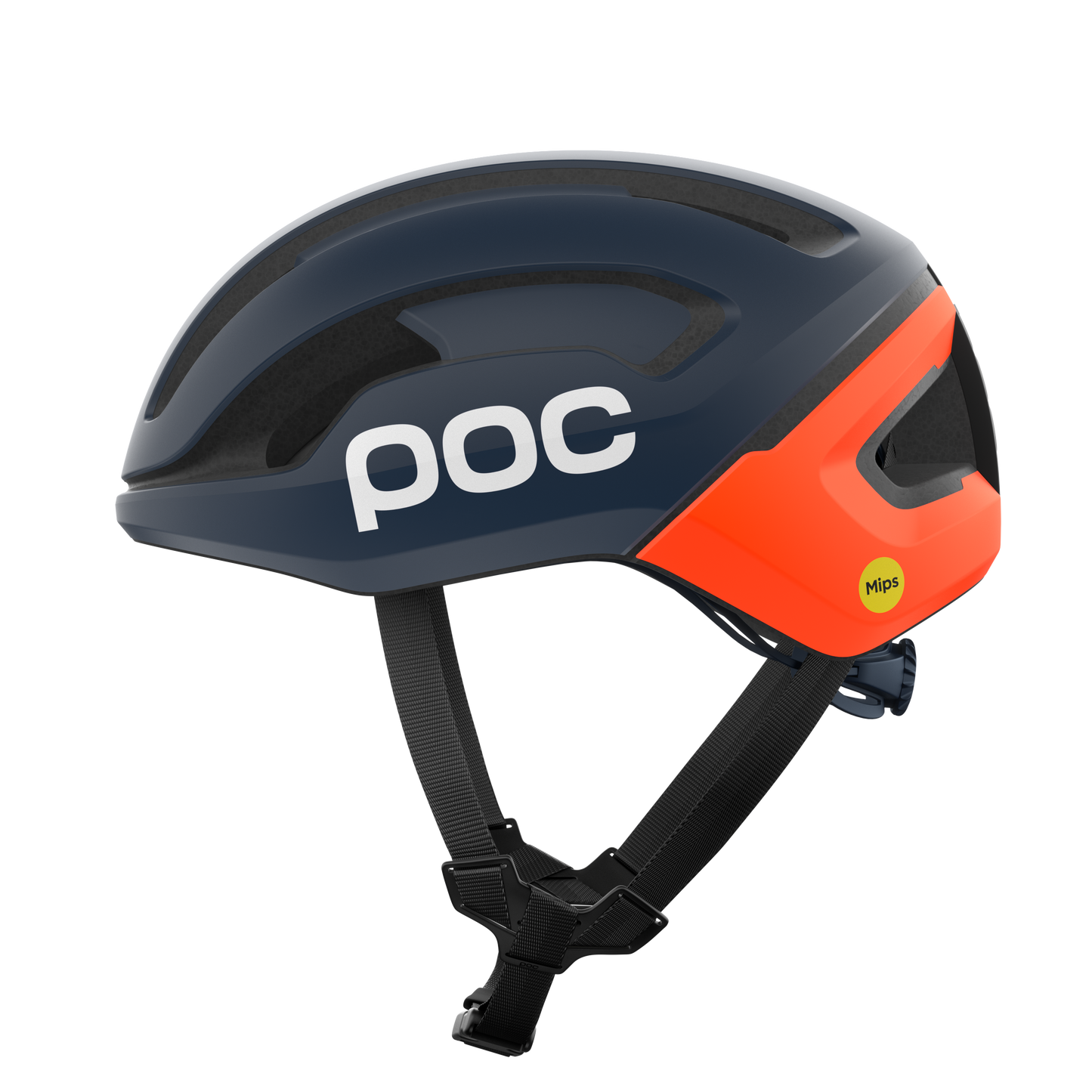 Casque Route POC OMNE AIR MIPS Marine/Orange Matt