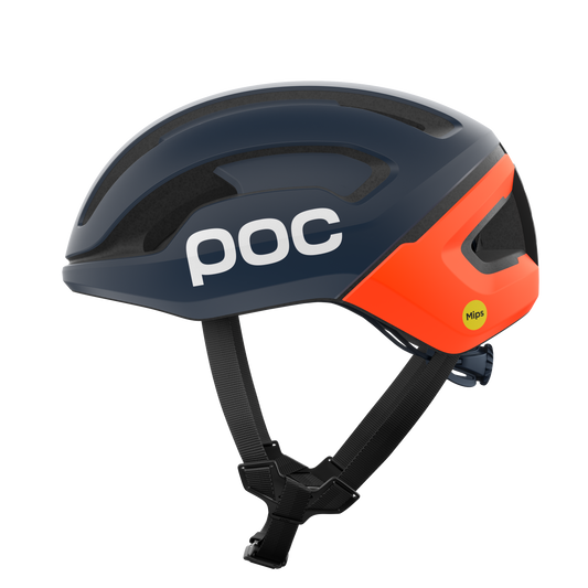 Casque Route POC OMNE AIR MIPS Marine/Orange Matt