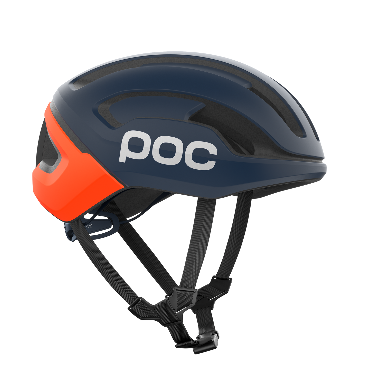 Casque Route POC OMNE AIR MIPS Marine/Orange Matt