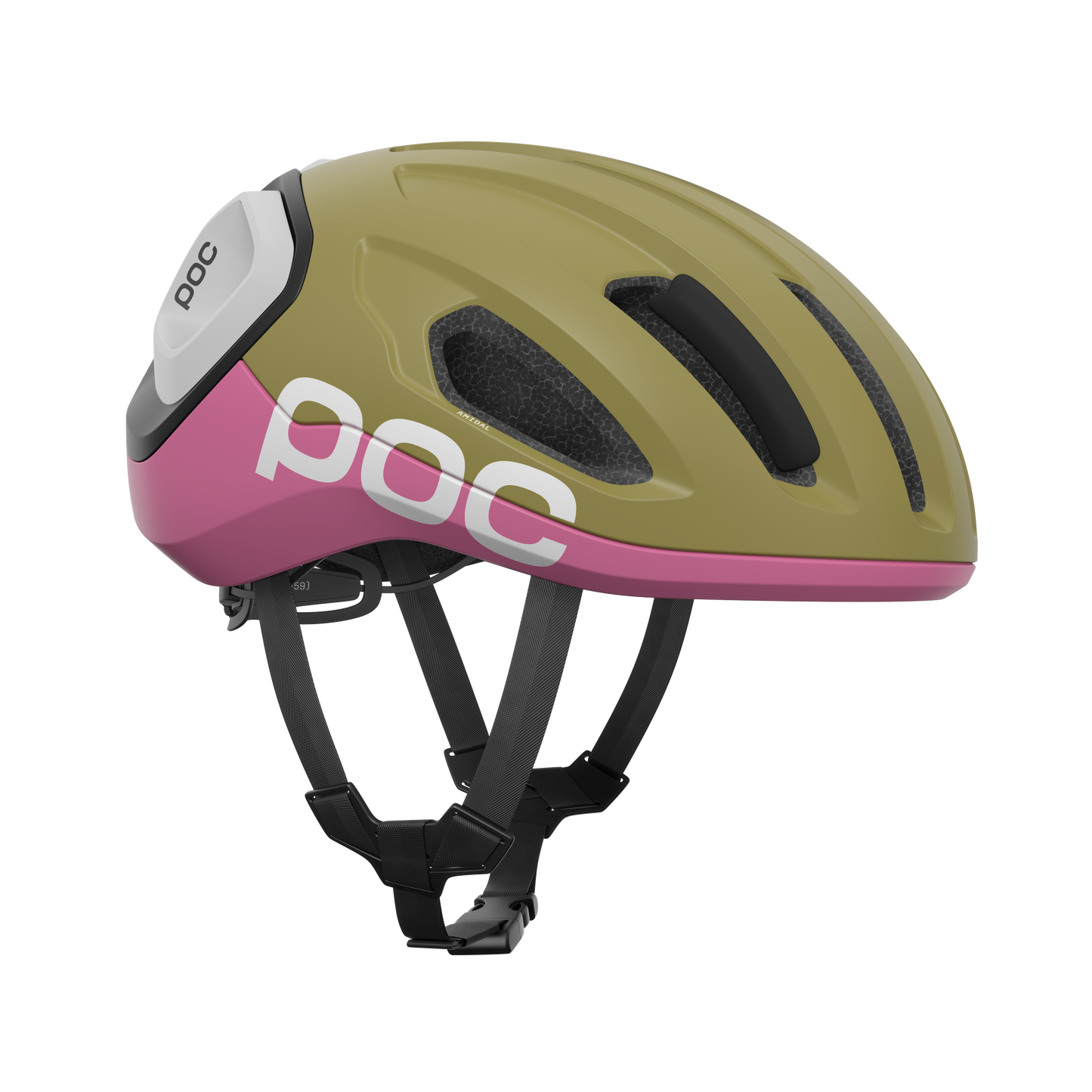 Casque Route POC AMIDAL MIPS Kaki/Rose Matt
