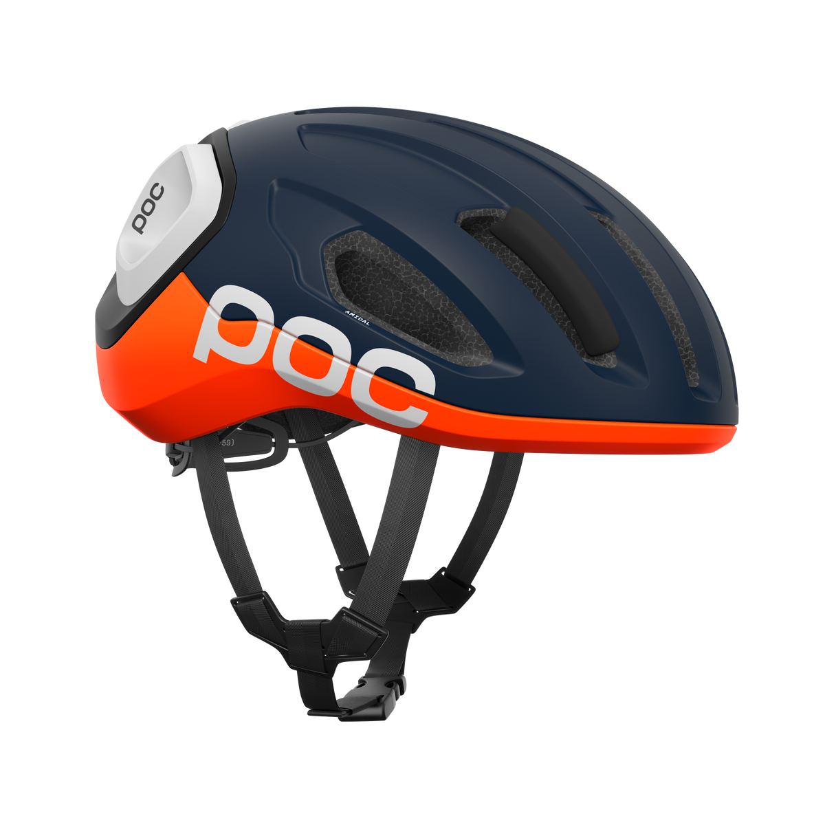 POC AMIDAL racehelm marineblauw/oranje/wit mat