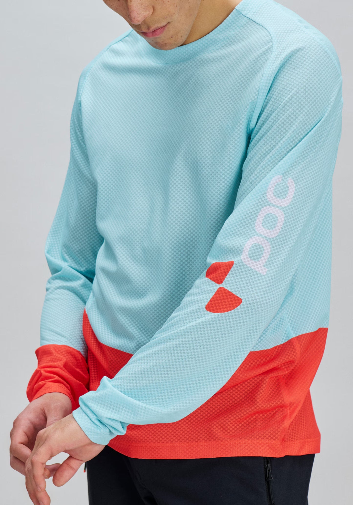 Maglia POC MOTION AIR Maniche Lunghe Blu/Arancione