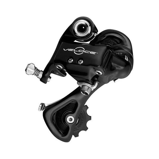 CAMPAGNOLO VELOCE 9/10-vaihteinen takavaihtaja lyhyellä häkillä – tuotekuva valkoisella taustalla
