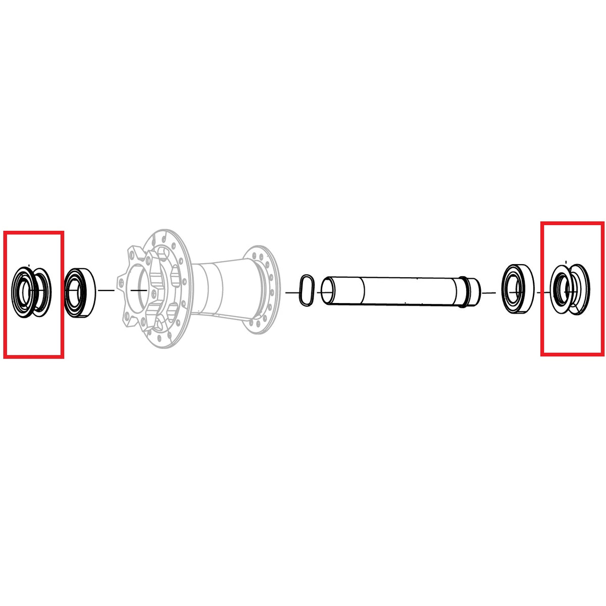 Tapones de eje de rueda delantera ZIPP ZM2 Torque Caps 15x110 mm #11.2018.064.002