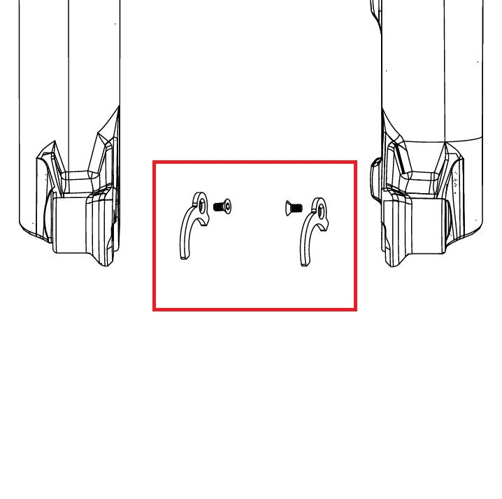 Adattatori Mozzo ROCKSHOX ENDCAP 31>21mm PIKE C1/LYRIK D1/ZEB A2 FLIGHT ATTENDANT (2023+)