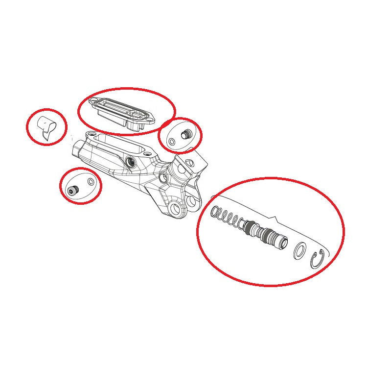 Kit med Indvendige Dele Bremsearm SRAM G2 RS