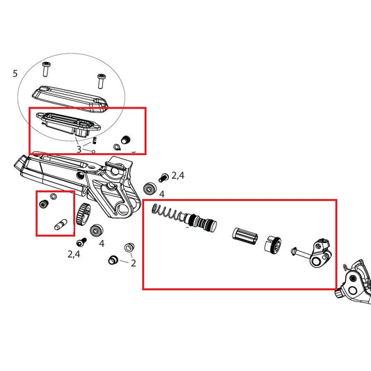 Kit de Pièces Interne Levier SRAM CODE ULTIMATE/SILVER STEALTH C1